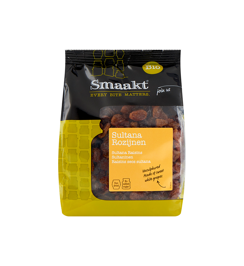 Sundried sultana raisins organic