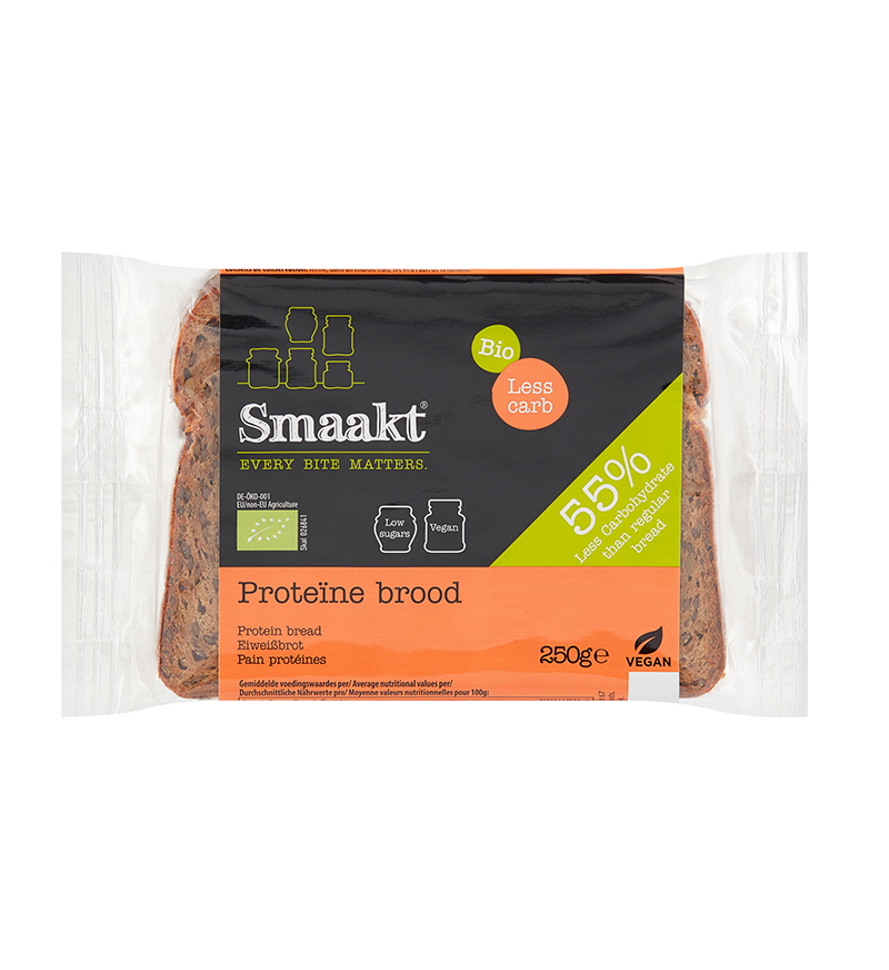 Less carb protein bread organic