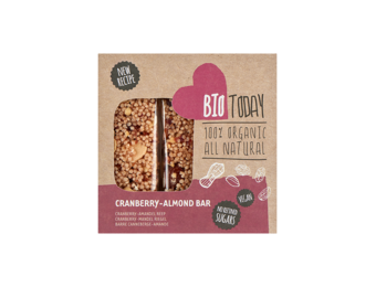 Cranberry-almond bar 3-pack organic