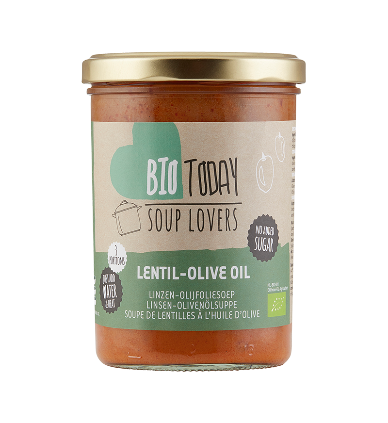 Lentil-olive oil soup organic