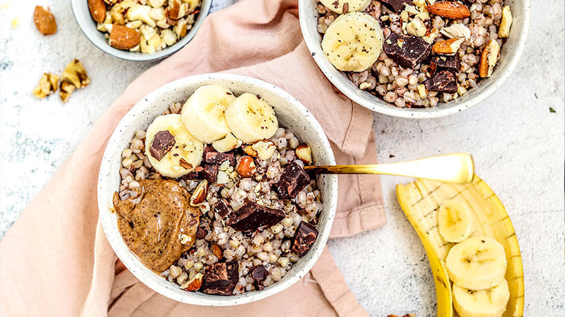 Chunky monkey buckwheat porridge | BioToday 