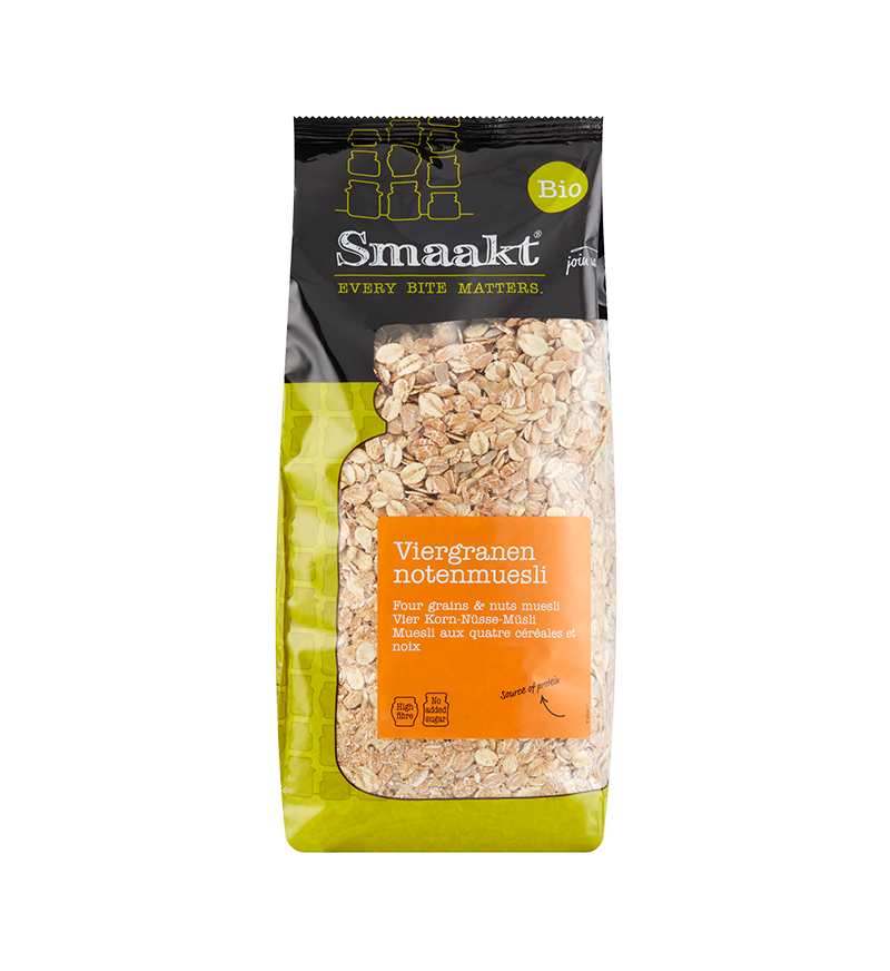 Four grains and nuts muesli organic