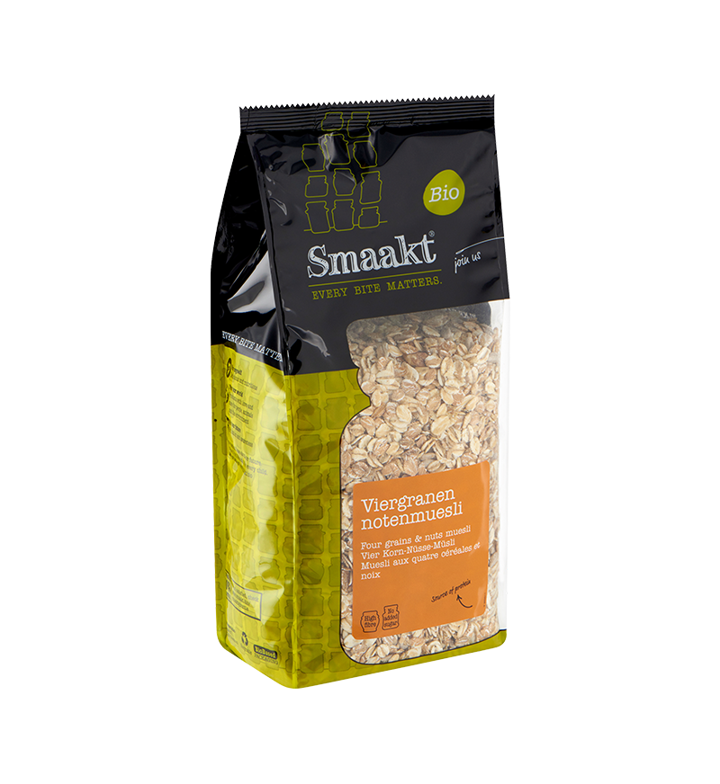 Viergranen notenmuesli bio