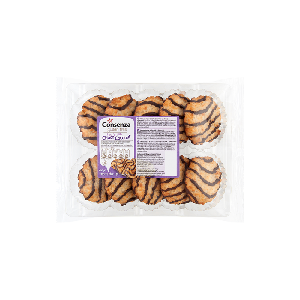 Consenza Kokosmakronen chocola - Foodshop.bio