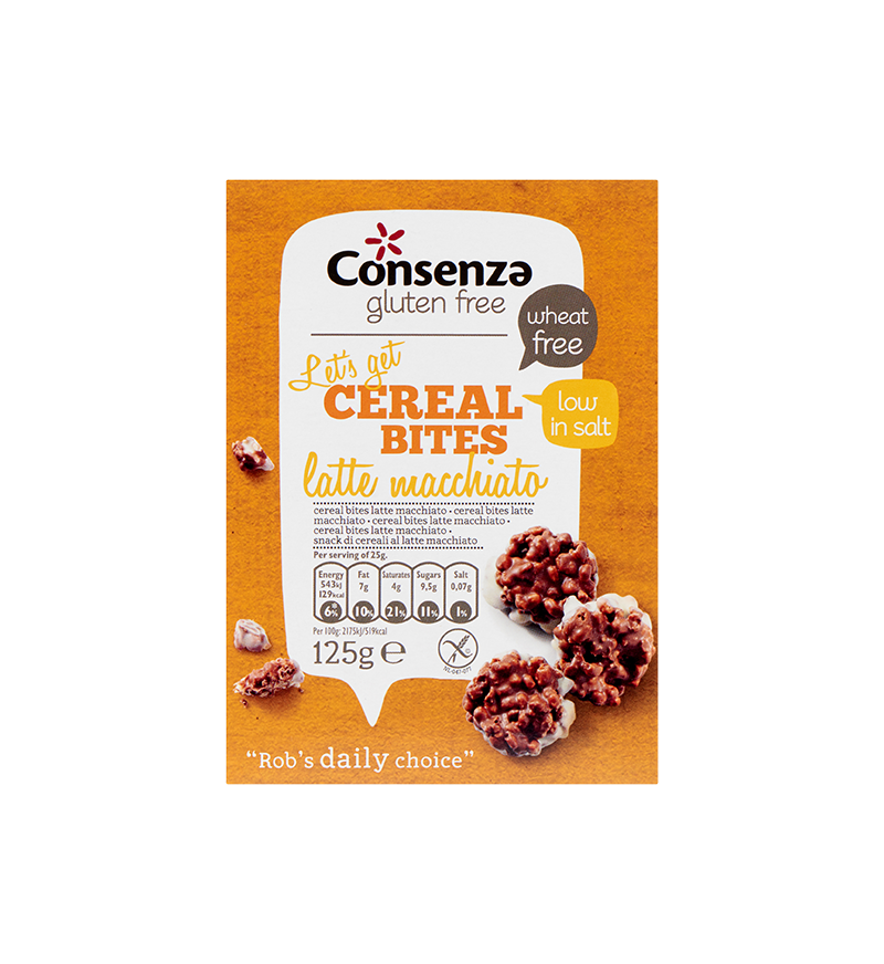 Rice-corn snack latte macchiato