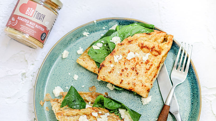 Hartige pannenkoek met notenpasta | BioToday