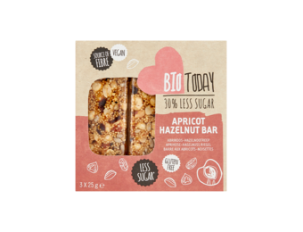 Apricot-hazelnut bar organic