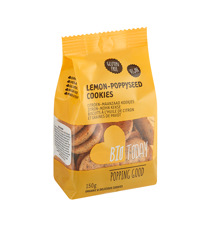 Lemon-poppyseeds cookies organic