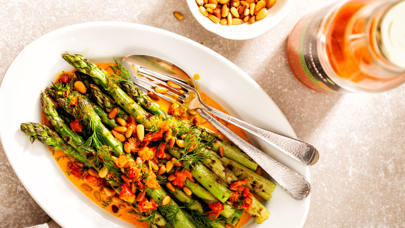 Smaakt | Grilled green asparagus