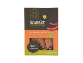 Less Carb Flaxseed Chips Chili organic