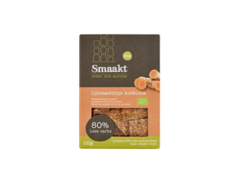 Less Carb Lijnzaadchips Kurkuma bio