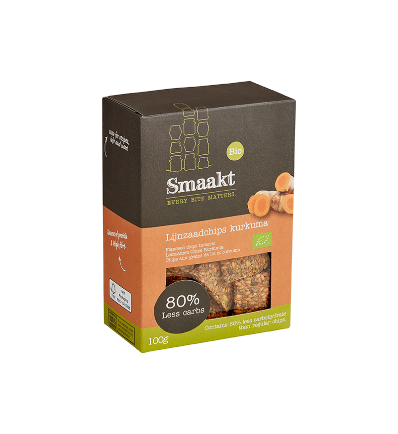 Flaxceed chips tumeric organic