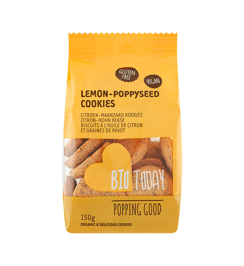 Lemon-poppyseeds cookies organic