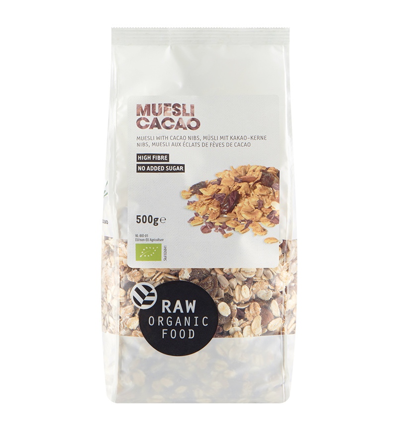 RAW Organic Food Muesli Cacao
