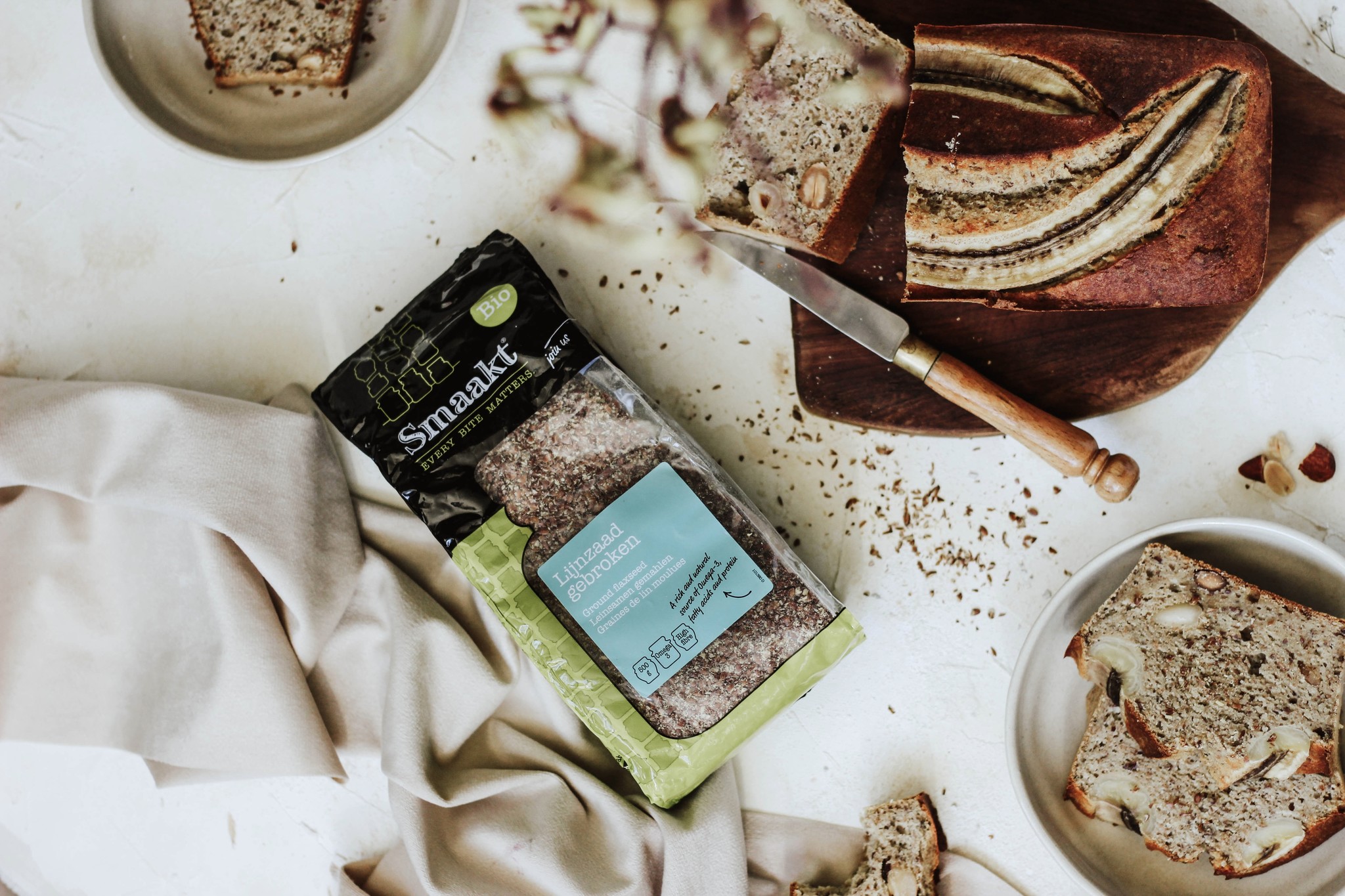 Smaakt | Bananenbrood met lijnzaad