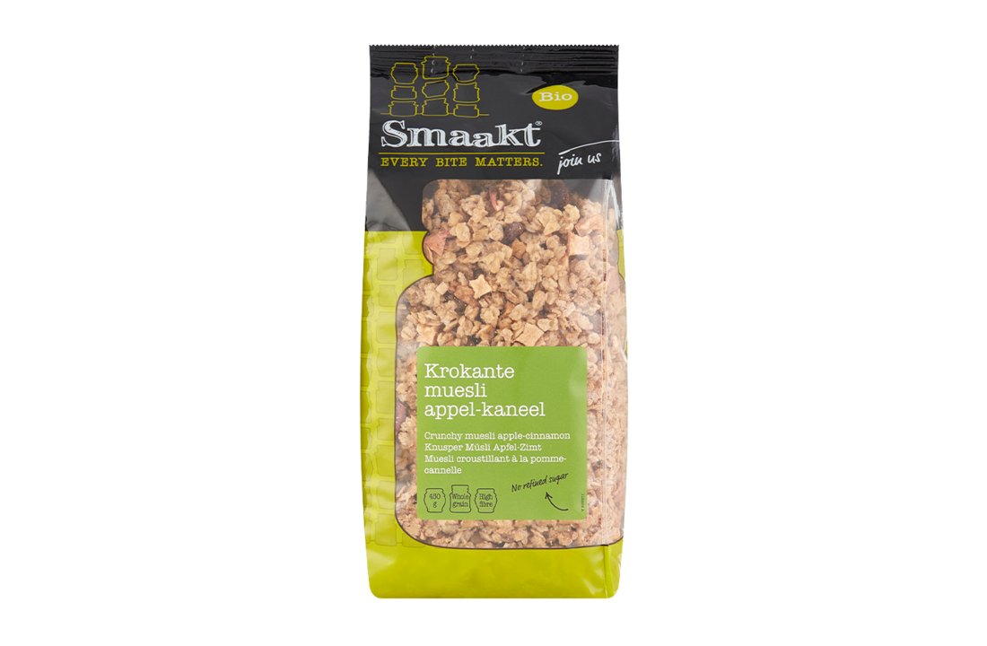 Krokante Muesli Appel-Kaneel bio