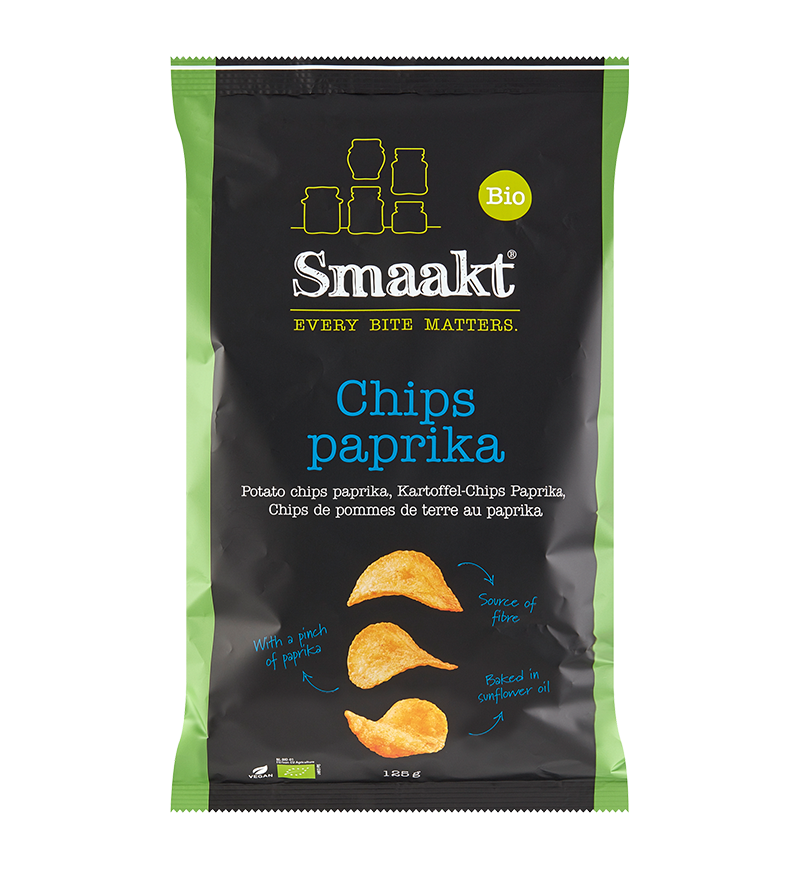 Paprika potatoÂ chips organic
