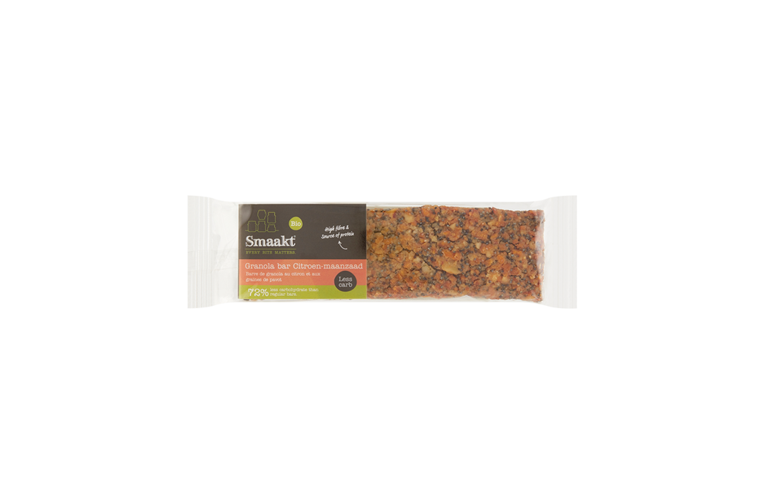 Granola bar citroen maanzaad bio
