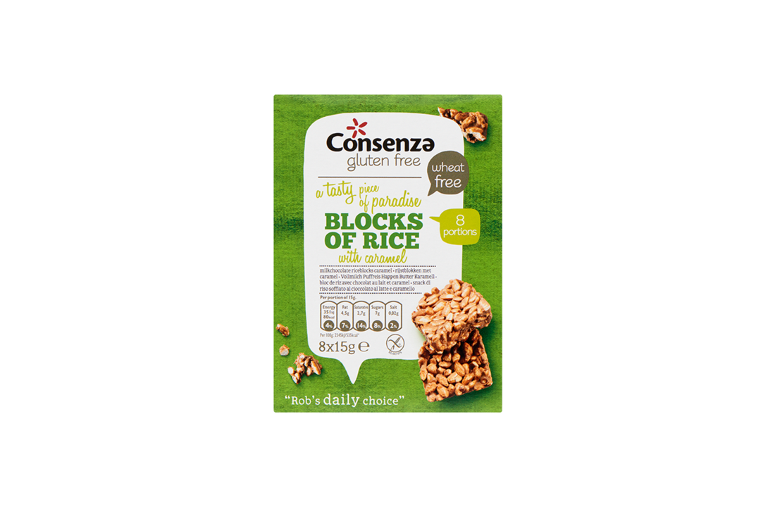 Rice block caramel