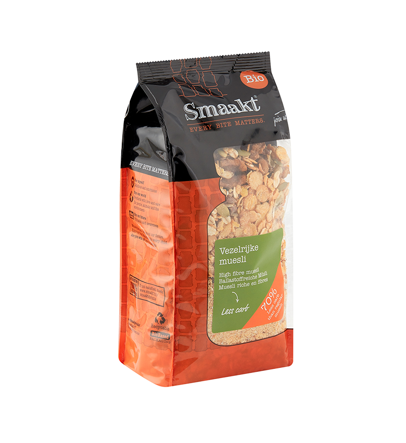 Less carb High fibre muesli organic