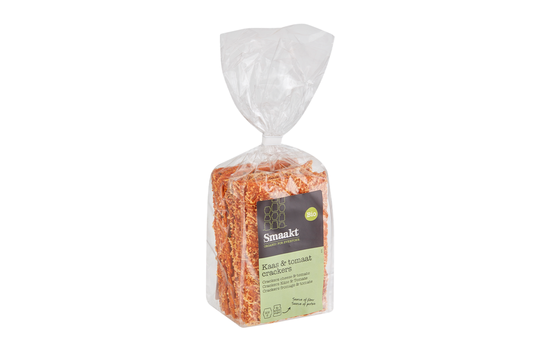 Kaas & tomaat crackers bio