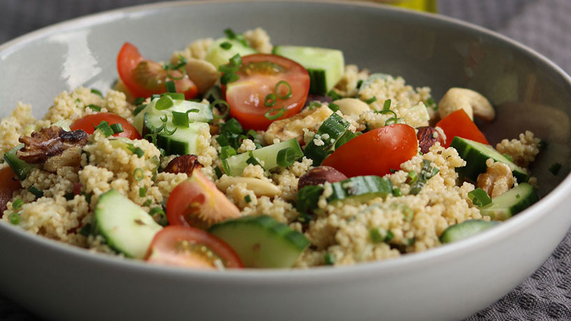 Couscous salade met noten