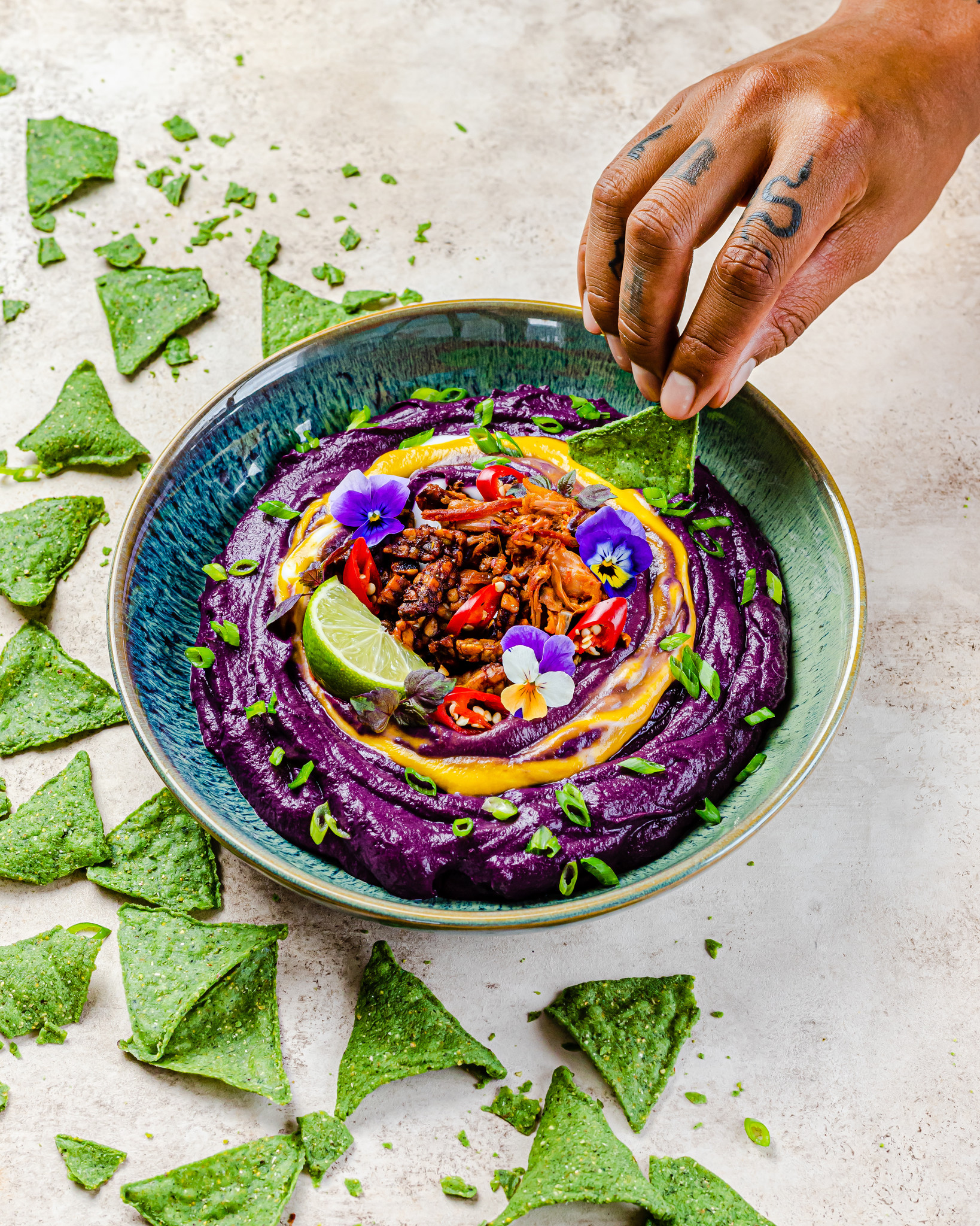 I sea spicy purple carrot dip