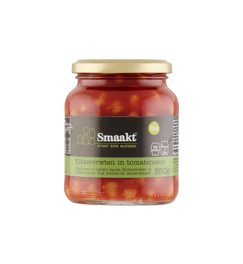 Kikkererwten In tomatensaus bio