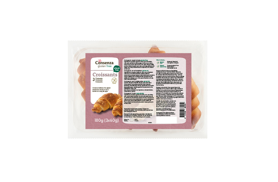 Gluten-free croissants – alternative to French croissants by Consenza