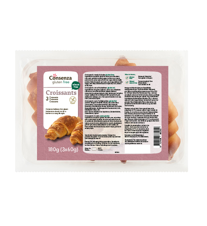 Gluten-free croissants – alternative to French croissants by Consenza