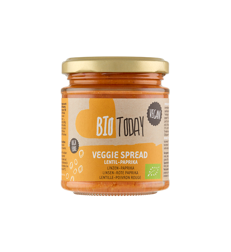 Lentil-red paprika spread organic