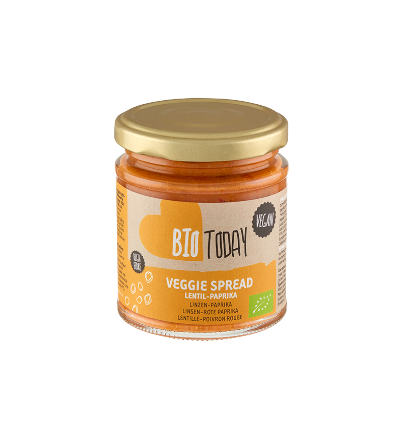 Lentil-red paprika spread organic