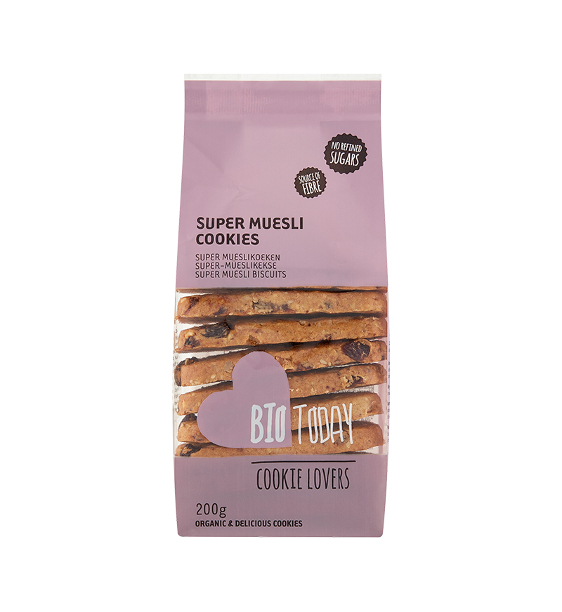 Super muesli cookies organic