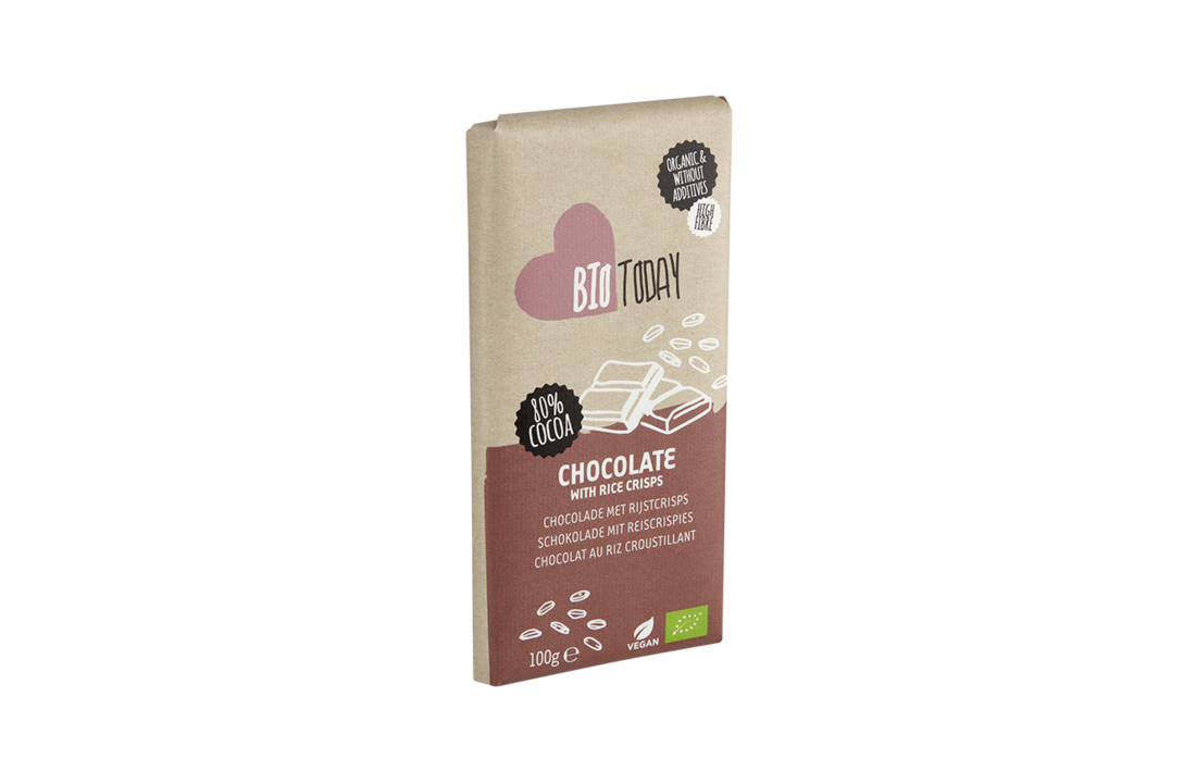 Chocolate with rice crisps - bio