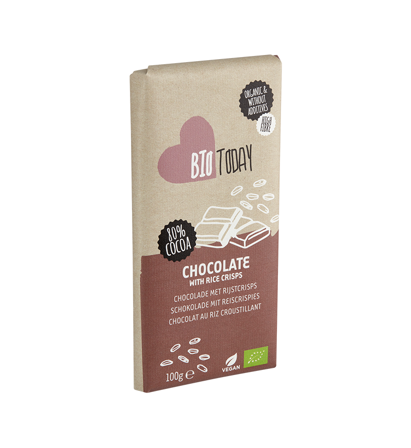 Chocolate with rice crisps - bio
