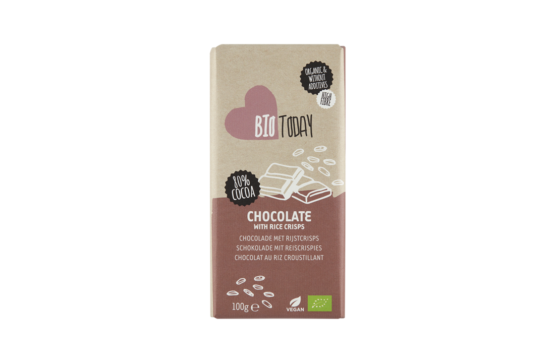 Chocolate with rice crisps - bio