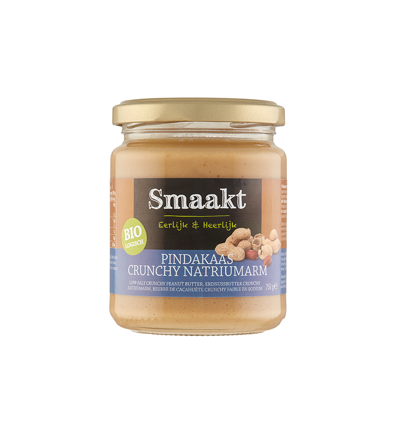 Peanut butter crunchy low in sodium organic