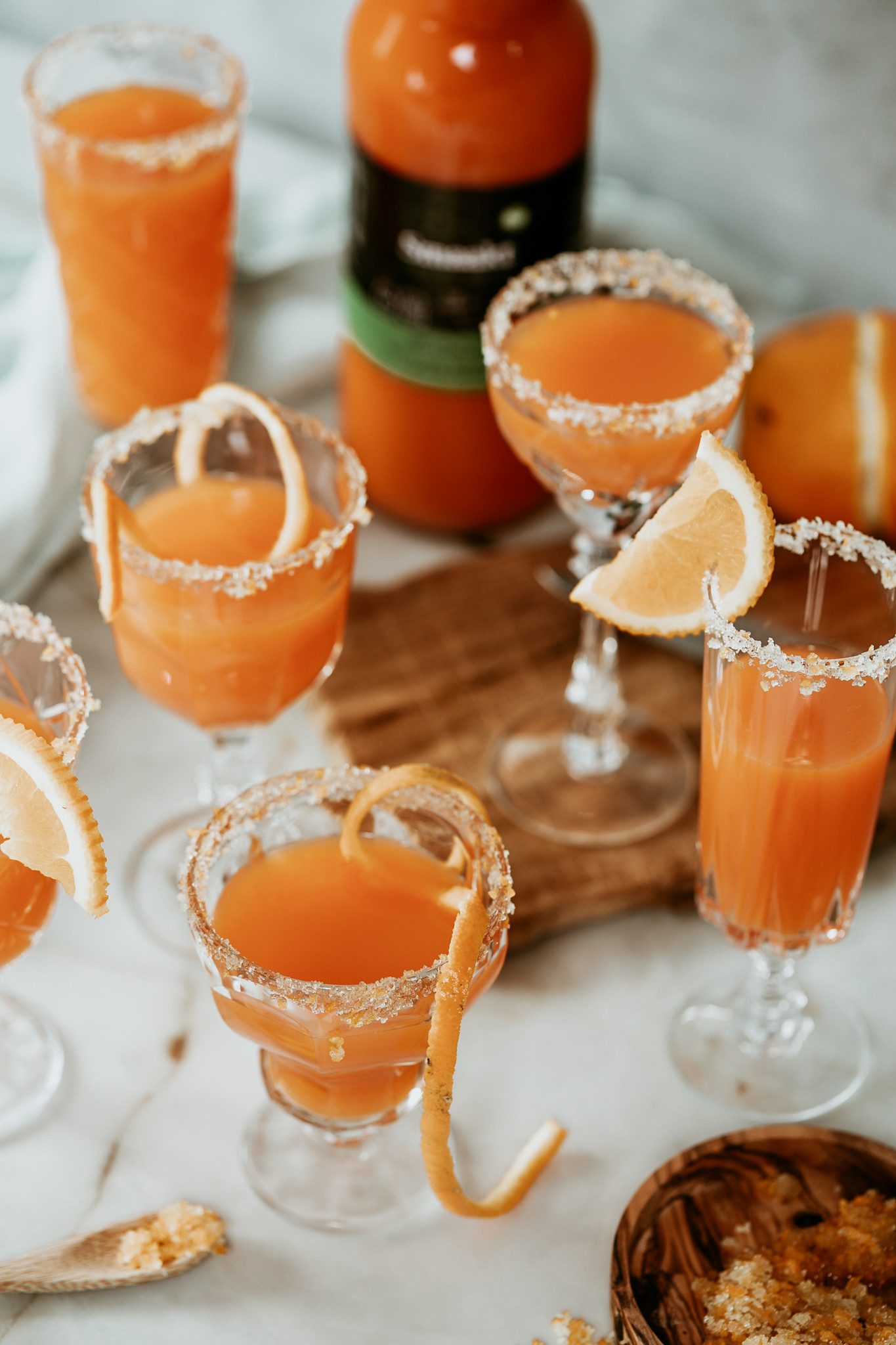Orange sherbet mocktail 