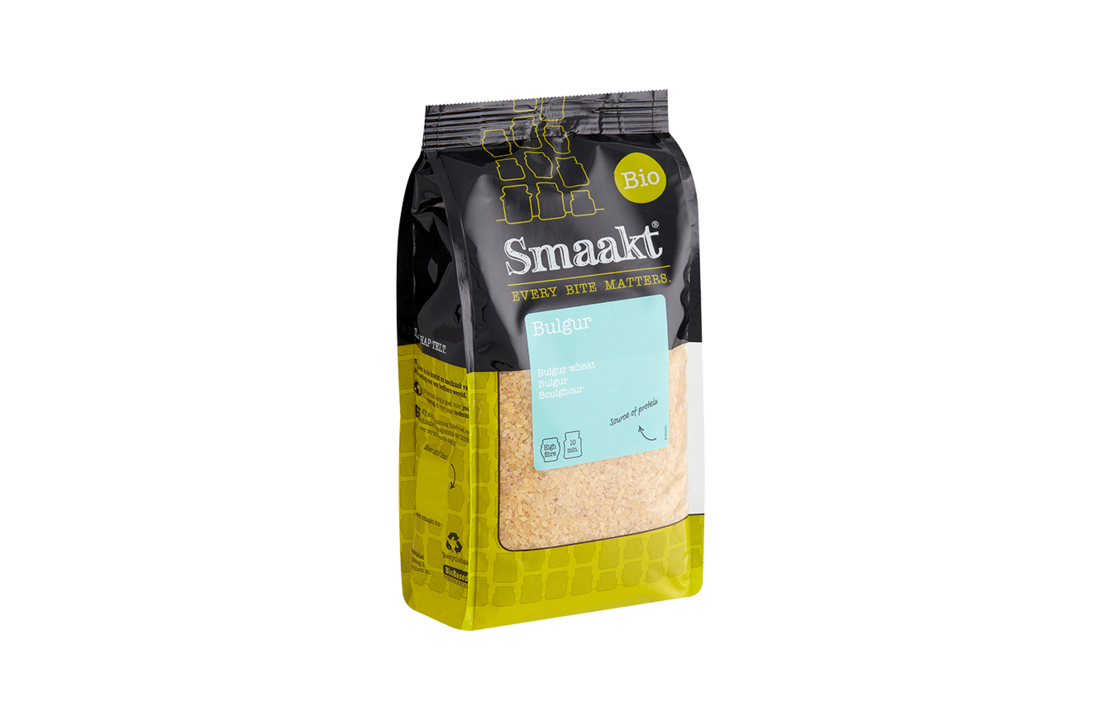 Organic bulgur – whole grain wheat product by Smaakt