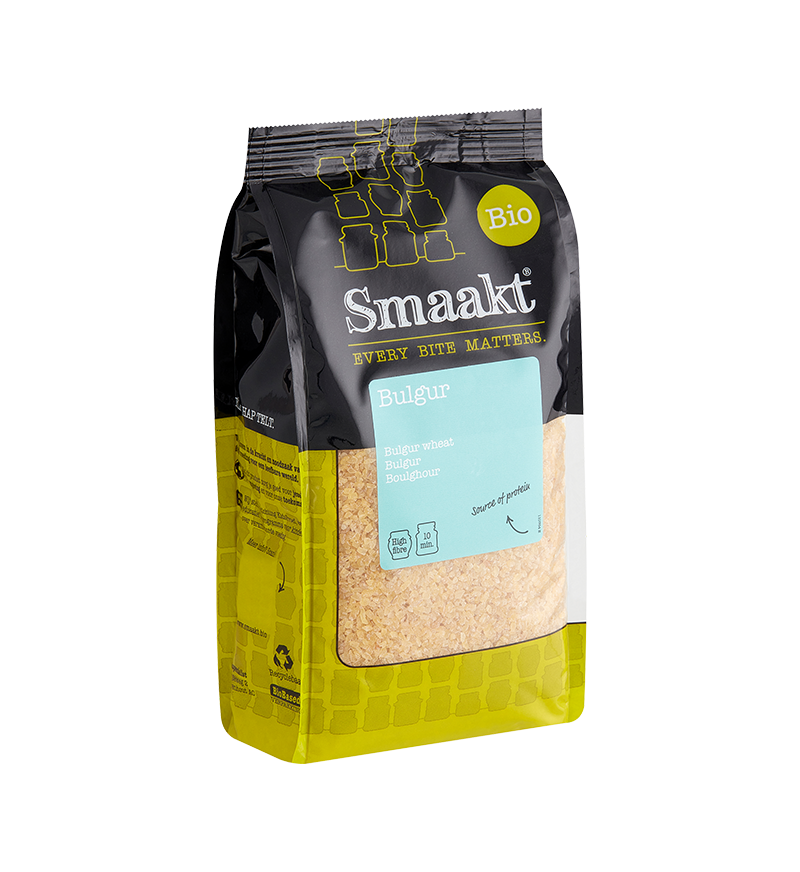 Organic bulgur – whole grain wheat product by Smaakt