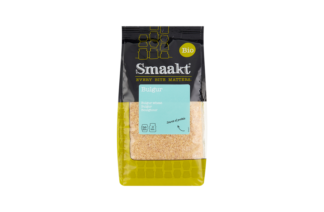 Organic bulgur – whole grain wheat product by Smaakt