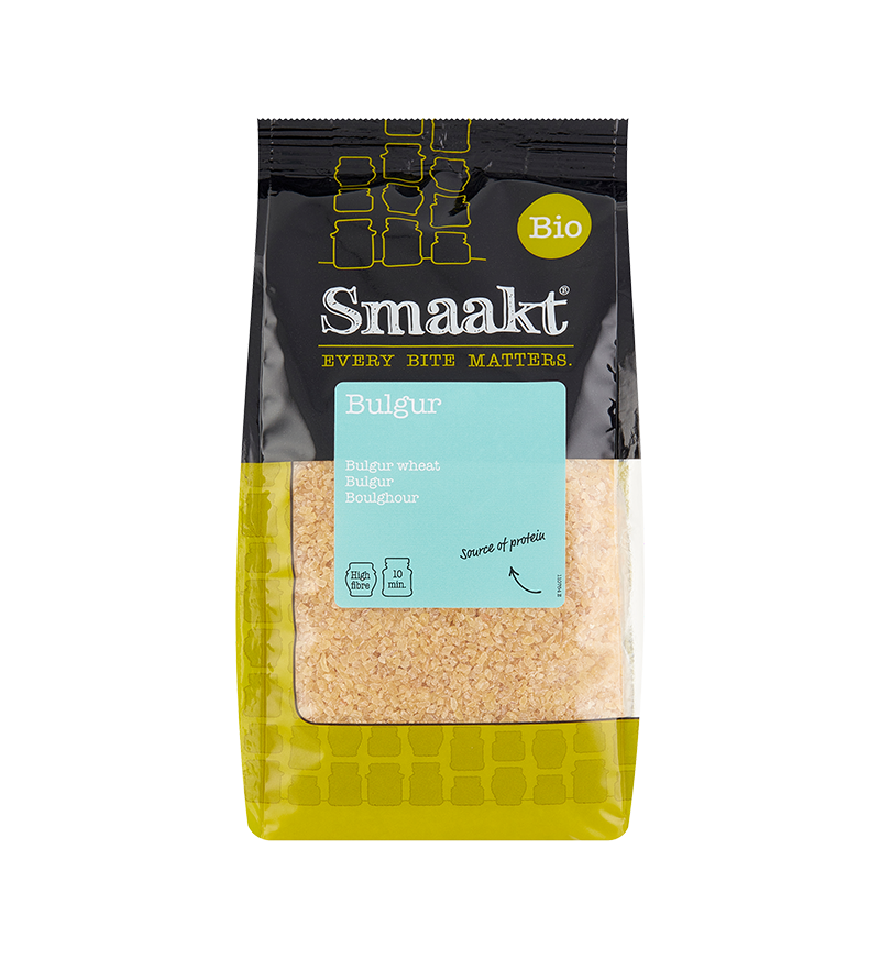 Organic bulgur – whole grain wheat product by Smaakt
