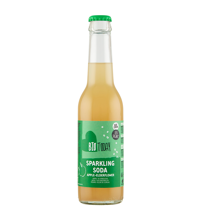 Sparkling soda apple-elderflower - organic