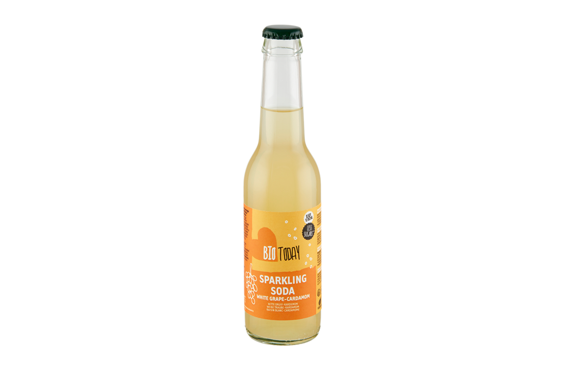 Sparkling soda witte druif en kardemon - bio