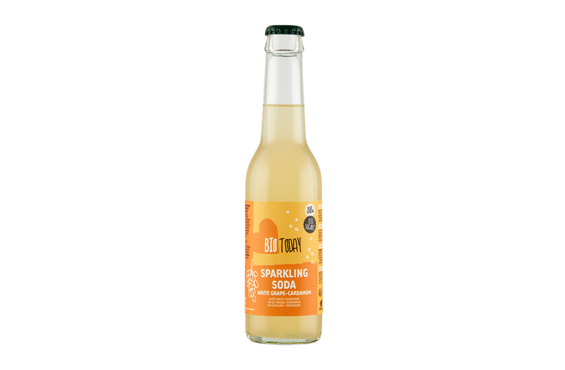 Sparkling soda witte druif en kardemon - bio