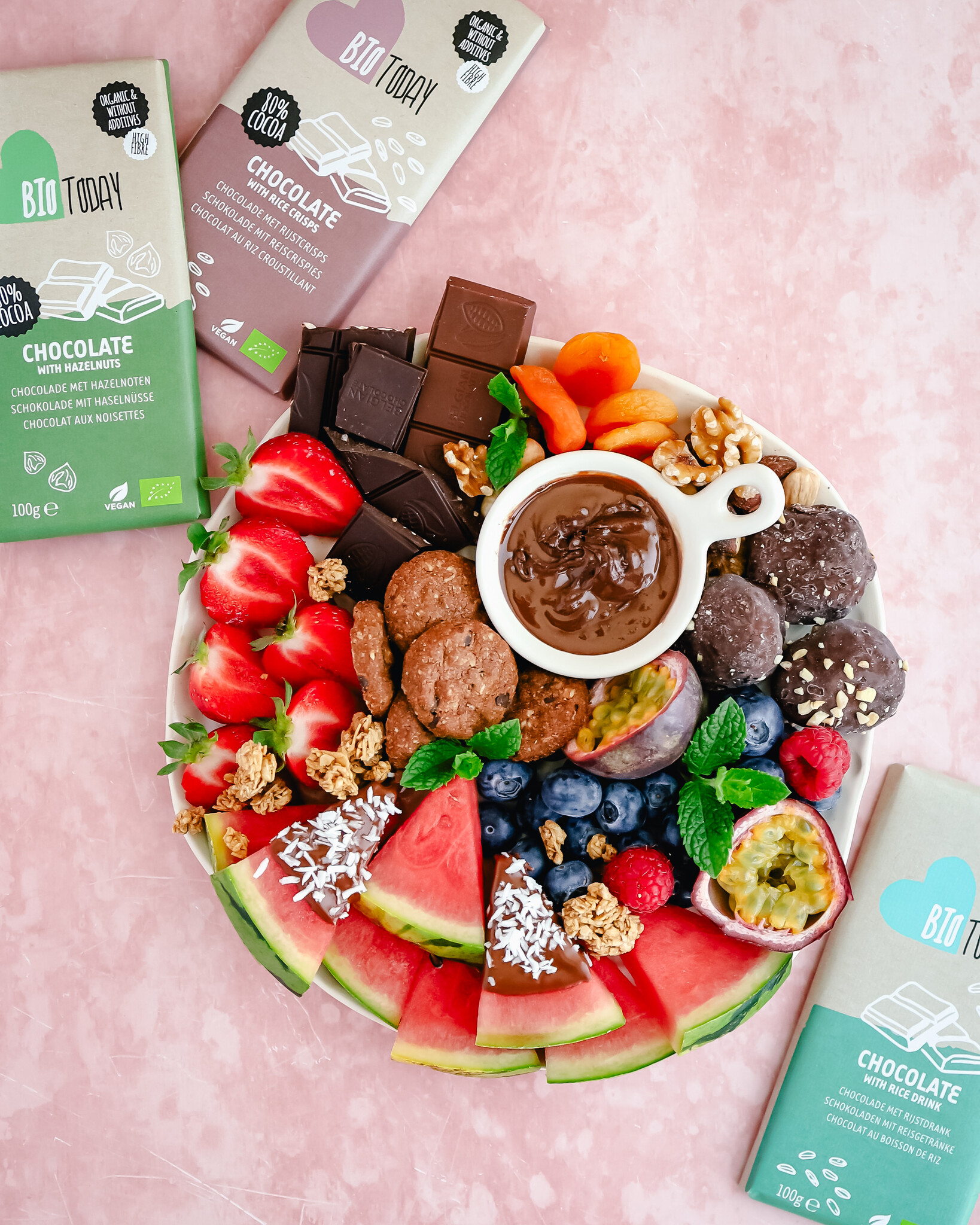 Chocolade met hazelnoten - bio