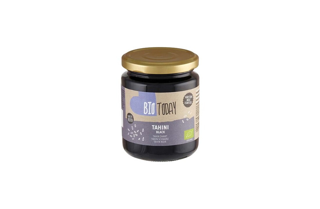 Organic black tahini – sesame paste from black sesame seeds