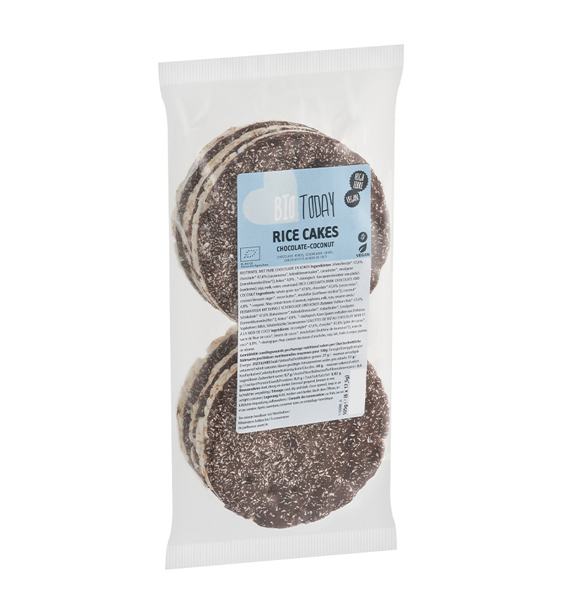 Rice cakes chocolate-coconut organic