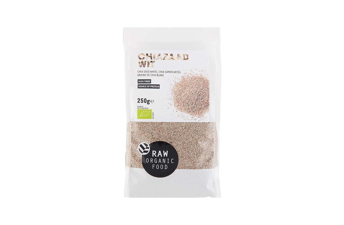 Organic white chia seeds – versatile superfood by Raw Organic Food