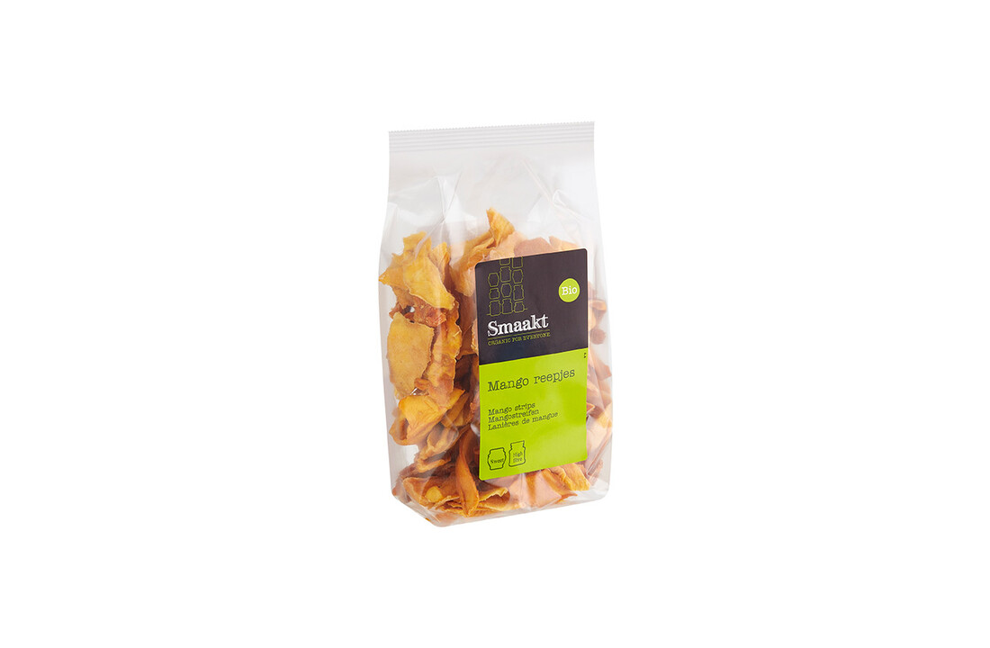 Organic mango strips – dried mango snack by Smaakt